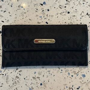 Michael Kors Black Logo Slim Wallet